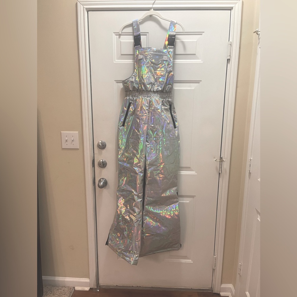 Dolls Kill Club Exx dark Savage Signals Holographic Jumpsuit. Sz. M. Never worn.